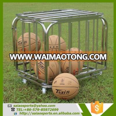 2016 Hot Selling Foldable basketball trolley , Steel Cart For Storage Balls