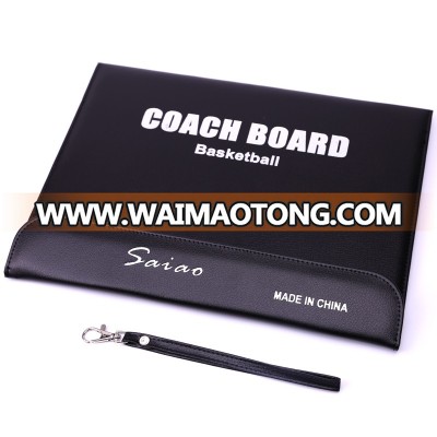 3folding basketball tactic board with pen , pawns,eraser