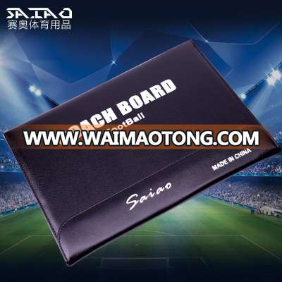 3folding soccerl tactic board with pen , pawns,eraser